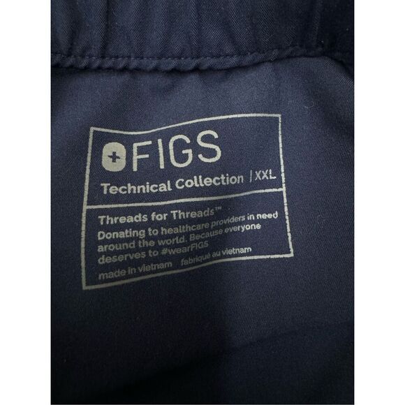 Figs Technical Collection Navy Scrub Pants Size XXL - Picture 6 of 7